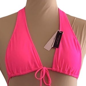 Neon Pink Halter Bikini Tops NWT Size XS